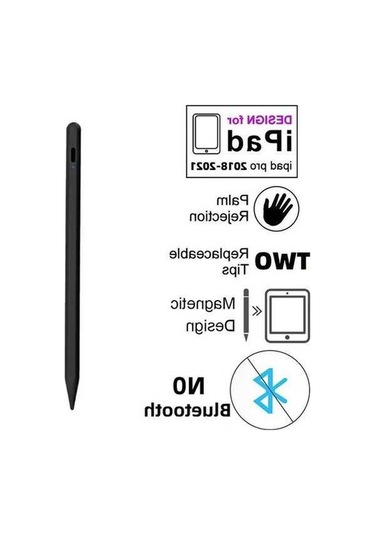 Didadodo İpad Uyumlu Eğimli Manyetik Basınç Duyarlı Stylus Kalem - Siyah