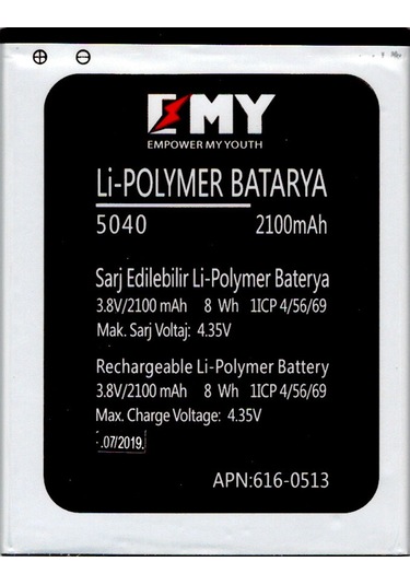 Vestel Venus V3 5040 Uyumlu Emy Batarya