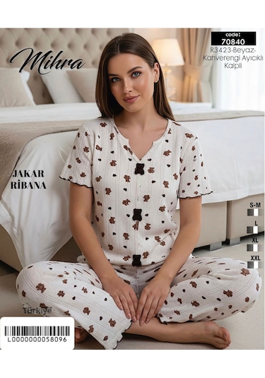 Miressa Pinterest Pijama Takımı Beyaz