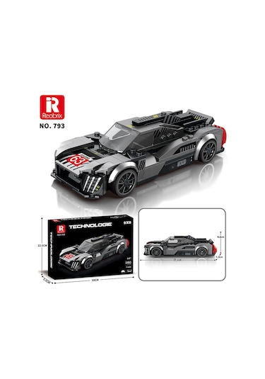 Reobrix Technic 793 Peugeot 9x8 Spor Araba Yaratıcı Yapı Blok Seti Building Blocks - 280 Parça