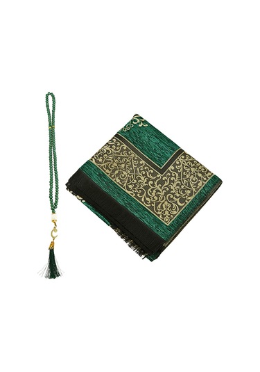 Şönil Seccade Ve Vavlı I Nci Tesbih Set Yeşil