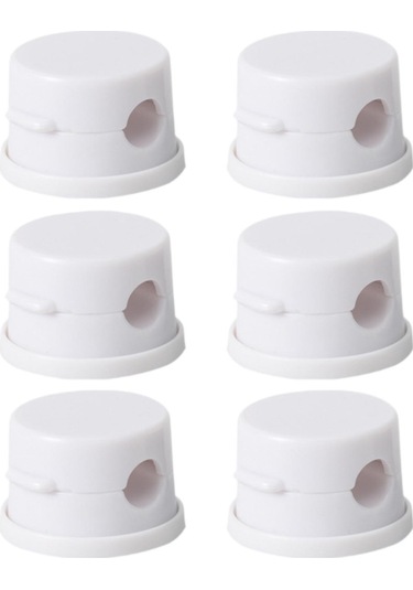 Suntek 6 Adet Kablo Klipsleri Tel Tutucu Masaüstü Kordon