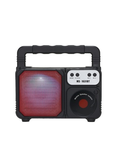 Ms-1631bt Taşınabilir Led Işıklı Bluetooth Hoparlör, Fm/usb/tf Kart Desteği İle Açık Hava Eğlencesi
