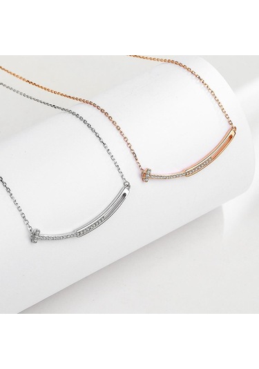 Tancise Kadın Kolye Kolye Klasik 925 Ayar Gümüş Zirkon Moda Hediye Altın