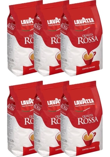 Lavazza Qualita Rossa Çekirdek Kahve 6 x 1 KG