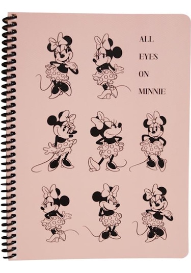 Keskin Color Disney All Eyes On Minnie Çizgili Defter 16.5X22.5 8 Pembe