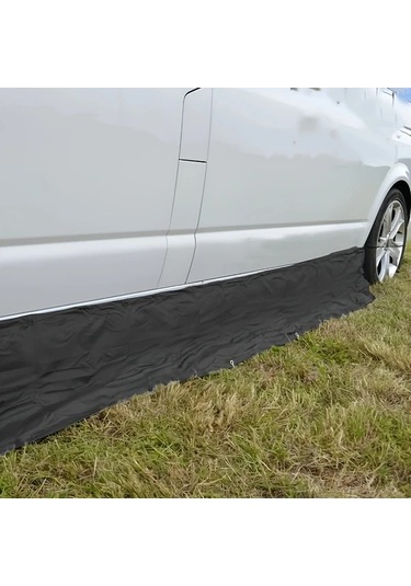 Willowhaven Siyah 1 Takım Polyester Karavan Branda Eteği Ve Rüzgarlık, T5 T6 Vw