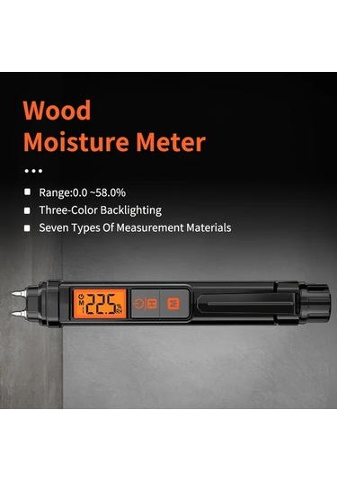 Boatshop1 Aicevoos Dijital Ahsap Nem Olcer Igneli Su Kacagi Dedektor Modu N2 0 58 Arka Aydinlatmali Lcd Ekran Sicaklik Prob Test Cihazi