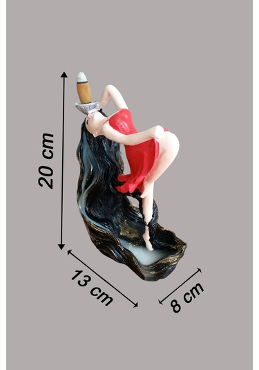 Rapunzel Saçlı Balerin Kız Geri Akış Şelale Tütsülük