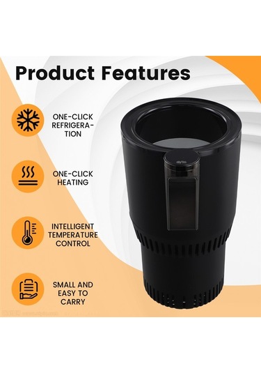 Getfit 12v Araba 2si 1 Arada Isıtma Soğutma Bardak Isıtıcı Soğutucu Bardak Akıllı Bardak Tutucu D