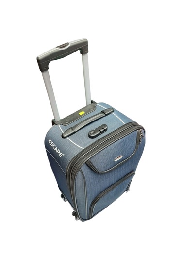 Escape Havlu Kumaş 4 Teker Körüklü Lacivert Kabin Küçük Boy Va... Lacivert