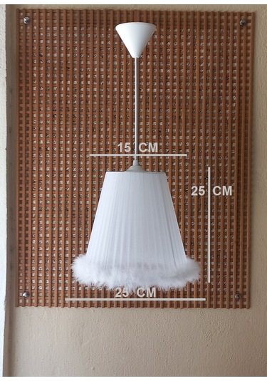 N-02 Beyaz Organze Yatak Odası Çocuk Ve Bebek Odası Avize Beyaz