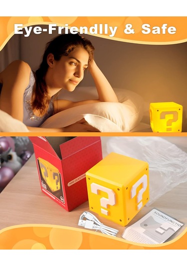 Ruicoo Nesımy Super Bros - Çocuklar İçin Oyun Sesli Renkli Gece Lambası, Dekoratif Aydınlatma Ve Hediye 03-mla Diğer
