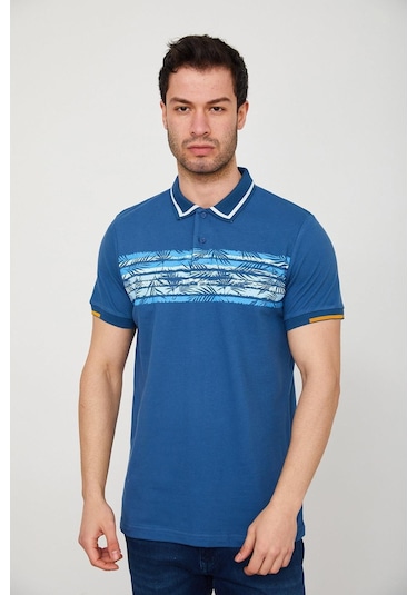 Cazador Erkek 4192 Polo Yk. T-shırt 23yceeo04192 K.mavı