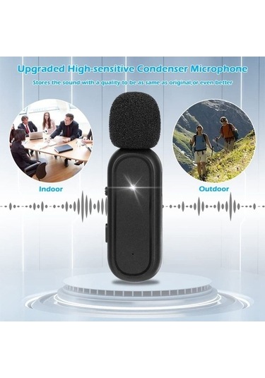 Wondernest Kablosuz Yaka Gürültü Azaltma Mikrofonu Usb-c' Ve Şarj Kutusu