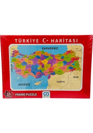 Türkiye Haritası Frame Puzzle 35 Parça