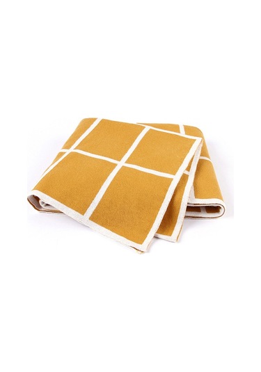 Sones Yumuşak Kundak Örtüsü Yenidoğan Kanepe Yatak Örtüsü Toprak Sarısı Sarı