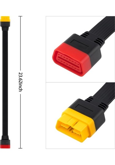 Novahub Taşınabilir Tanılama Kablosu - 16pin Erkek/dişi Uzatma Kablo 906s/906ts/mx808ts/x431pro Pro3/pro3s/pad3 Uyumlu