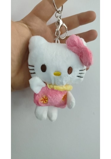 Hello Kitty Peluş Anahtarlık Çanta Aksesuar Boyut:12cmk Çok Renkli