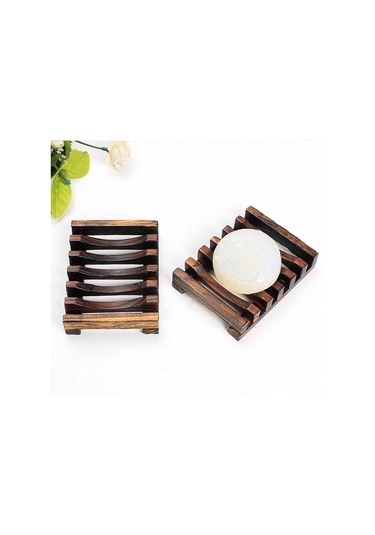 Banyo Aksesuarı Retro Ahşap Lavabo Güverte Dağı Oymak Sabunluk Tutucu Raf