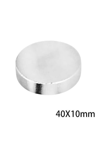 Çap 40Mm X Kalınlık 10Mm Yuvarlak Süper Güçlü Neodyum Mıknatıs