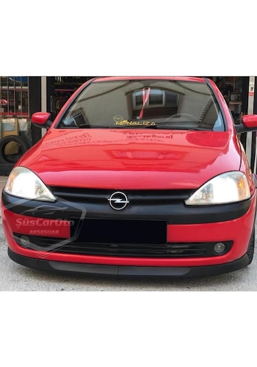 Opel Corsa C 2000-2006 Uyumlu Üniversal Astra H Lip Esnek Ön Lip 2 Parça Tampon Altı Dil Karlık Ön Ek 00 Şüscaroto Aksesuar