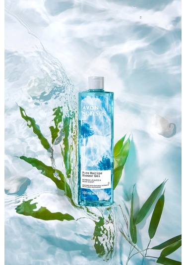 Avon Senses Pure Marine Bambu Yaprağı ve Misk Kokulu Duş Jeli 500 ML
