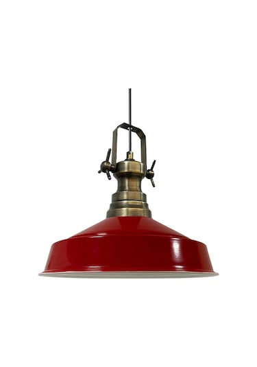 Asaletli Tekli Avize Yeni Eskitme Başlık Retro Sarkıt Lamba Restoran Salon Aydınlatma Kırmızı