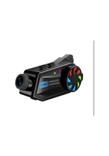 Bt68 Motosiklet Kask Bluetooth Kulaklık 1080p Kamera Ses Kon Tdrtr