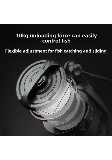 Mufunye Hj Marka Metal Gümüş Balık Makinesi, Uzun Atışlı Spinning Reel, Deniz/nehir Balıkçılığı İçin Dayanıklı Tuzak Aleti Hj6000