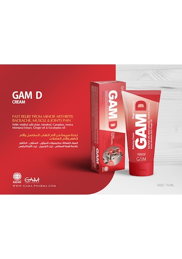 Gam D Kas ve   İçin Masaj Kremi 75 ML