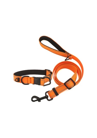 Tasmalı Suya Dayanıklı Kumaş Pet Yansıtıcı Yaka For Waterproof Collar + Leash, S Siyah Kırmızı Turuncu For Waterproof Collar + Leash, M For Waterproof Collar + Leash, L Turuncu