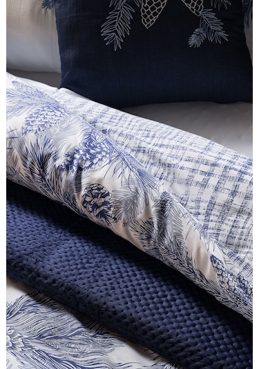 Ranforce Nevresim Takımı Pera Tek Kişilik Lacivert-beyaz