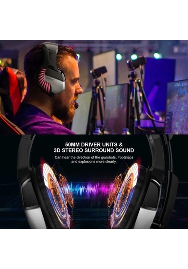 Onikuma K5 Pro Mikrofonlu Kulak Üstü Kulaklık