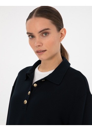Pierre Cardin Kadın Lacivert Sweatshirt 50309070-vr033 Lacivert