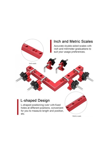 Carrier- Dayanıklı, "alaşımlı 90 Derece Ahşap Montaj Aparatı -