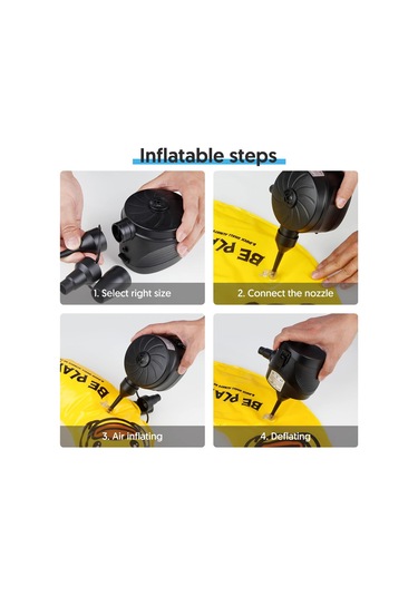 Yatak İçin Elektrikli Hava Pompası, Pille Çalışan Havada Kamp Şişirme Altın