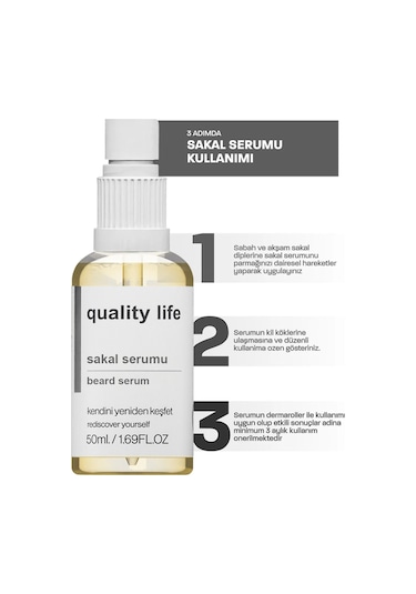Quality Life Sakal ve Bakım Serumu 50 ML