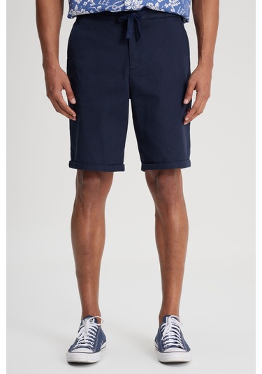 Regular Fit Normal Kesim %100 Pamuk Normal Bel Lacivert Chino Şort L231406410 Lacivert