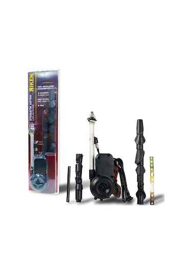 Otomotik Anten Otomobil Bagaj Anteni 5 Kademeli Aparatlı 12Volt