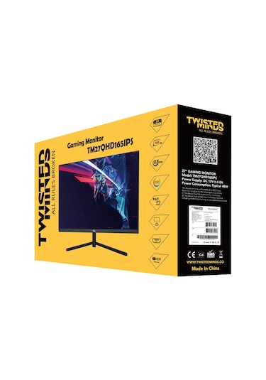 Twısted Mınds 27" TM27QHD165IPS 2K 0,5 MS 165 Hz QHD LED Monitör