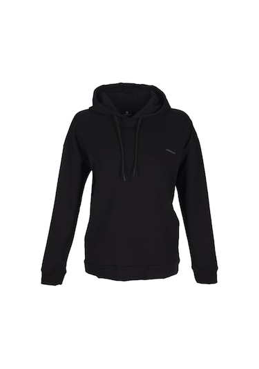 Lumberjack Kadın Hoodie Basic SİYAH KAPÜŞONLU