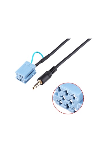 Geeroyoo Smart 450 Tüm Modelleri İçin 3.5mm Aux Ses Kablosu, Plug & Play, 150cm Uzunluk, Yüksek Kalite Siyah Plastik