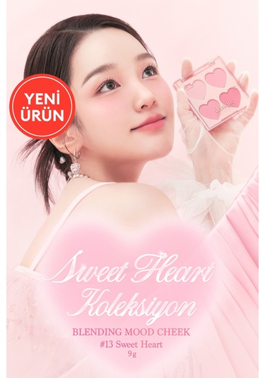 Dasique Karıştırılabilir Renk Tonlarına Sahip 4lü Allık Paleti Blending Mood Cheek 13 Sweet Heart 13 Sweet Heart