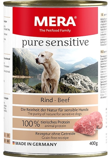 Mera Pure Sensitive Biftekli Yetişkin Köpek Konservesi 400 G