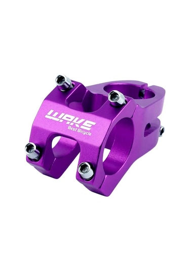 Wake Alüminyum Mor 31.8 45mm Kısa Gidon Boğazı Mor