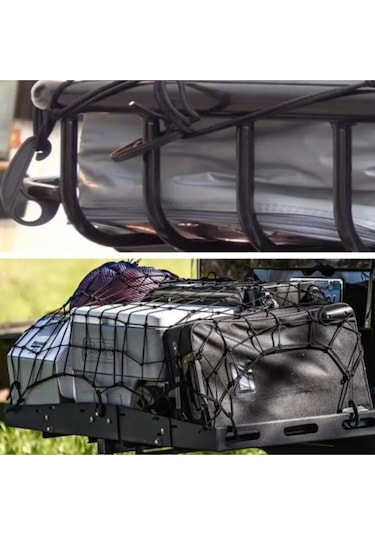 Araç Bagaj Filesi Çok Amaçlı Kullanım Ağ Model Elastik 80x120 Cm