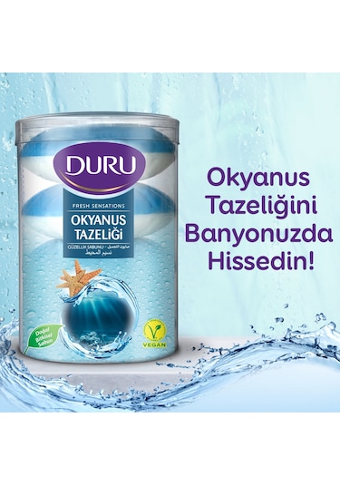 Duru Fresh Sensations Okyanus Tazeliği Güzellik Sabunu 16'lı 4 x 400 G