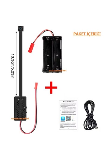 Wifi Micro Mini Lens Güvenlik Kamera Uzaktan İzleme-ses Dinleme-hafıza Kart Kayıt-hareket Algılama