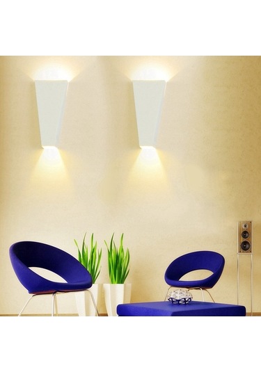 Fortunelane 10w 90-260v Demir Led Duvar Lambası - 20.000 Saat Ömürlü, Zayıf Enerji, Kolay Kurulum, Beyaz Isı Diğer